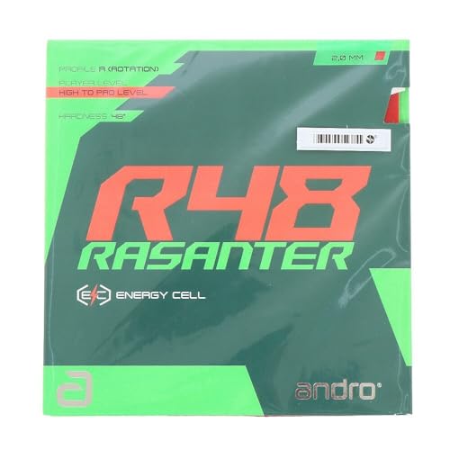 ANDRO Belag Rasanter R 48, rot, 2,0 mm von ANDRO