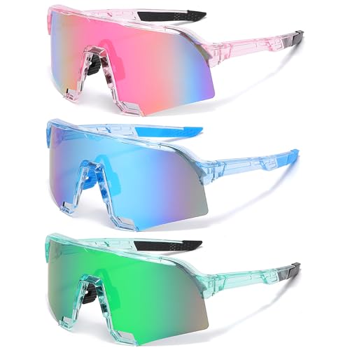 ANFUXT 3 Stück Sport Sonnenbrille, Polarisiert Fahrradbrille, Schnelle Brille Rave Schnelle Brille, Fahrradbrille Winddicht, UV400 Schutz für Herren Damen Outdooraktivitäten Wie Radfahren Fischen ANFUXT 3 Stück Sport Sonnenbrille, Polarisiert Fahrradbrille, Schnelle Brille Rave Schnelle Brille, Fahrradbrille Winddicht, UV400 Schutz für Herren Damen Outdooraktivitäten Wie Radfahren Fischen von ANFUXT