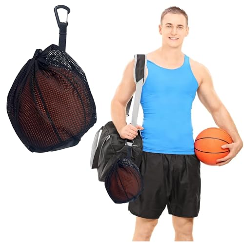 Ballsack,Ballnetz, Basketball Tasche, Rucksack Tragbare Ballnetz, Basketball Bag Basketball Netztasche, Basketball Balltasche, fußball rucksack, Net Tasche, für Basketball, Volleyball, Sportzubehör Ballsack,Ballnetz, Basketball Tasche, Rucksack Tragbare Ballnetz, Basketball Bag Basketball Netztasche, Basketball Balltasche, fußball rucksack, Net Tasche, für Basketball, Volleyball, Sportzubehör von ANFUXT