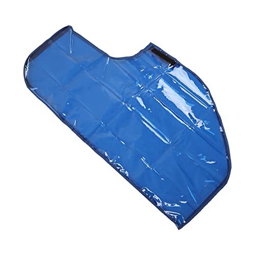 ANGGREK Wasserdichter Golftaschen-Regenschutz, Leicht zu Reinigen, Transparenter Golftaschen-Regenschutz, Rostfrei, Blau für Golf-Schutzzubehör von ANGGREK