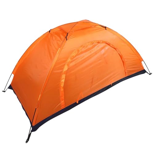 Outdoor-Zelt, Einlagiges Freizeitzelt in Tarnfarbe, für Reise-Outdoor-Zelte (ORANGE) von ANGGREK