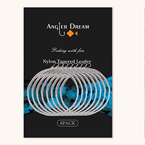 ANGLER DREAM 8 Stück geschweißte konische Vorfächer zum Fliegenfischen mit Schlaufe, 2,7 m, 0/1/2/3/4/5/6/7 x Nylon Fliegenvorfach ANGLER DREAM 8 Stück geschweißte konische Vorfächer zum Fliegenfischen mit Schlaufe, 2,7 m, 0/1/2/3/4/5/6/7 x Nylon Fliegenvorfach von ANGLER DREAM