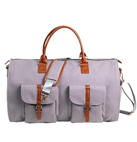 Reisetasche Sporttasche Canvas-Kleidersack Für Die Reise, Umwandelbare Handgepäcktasche Für Herren, Kunstleder Gym Tasche Reisetasche Damen (Color : B, Size : 560 * 330 * 320mm) von ANIIC
