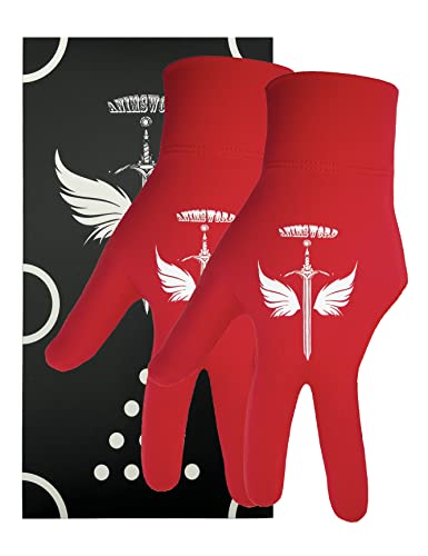 ANIMSWORD 2 Stück/Set atmungsaktive und bequeme Billard-Handschuhe passen auf die linke Hand für Snooker-Queue-Sporthandschuhe. ANIMSWORD 2 Stück/Set atmungsaktive und bequeme Billard-Handschuhe passen auf die linke Hand für Snooker-Queue-Sporthandschuhe. von ANIMSWORD