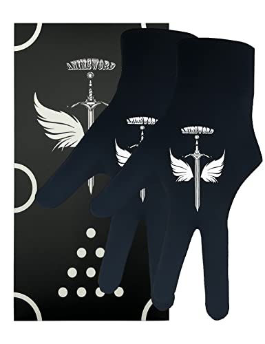 ANIMSWORD 2 Stück/Set atmungsaktive und bequeme Billard-Handschuhe passen auf die linke Hand für Snooker-Queue-Sporthandschuhe. ANIMSWORD 2 Stück/Set atmungsaktive und bequeme Billard-Handschuhe passen auf die linke Hand für Snooker-Queue-Sporthandschuhe. von ANIMSWORD