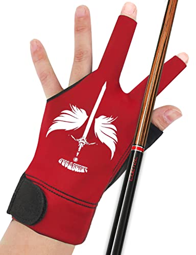 ANIMSWORD Pool-Handschuhe, atmungsaktiv, bequem, geeignet für linke oder rechte Hand, Sporthandschuhe für Billardqueue, Rot, Größe S ANIMSWORD Pool-Handschuhe, atmungsaktiv, bequem, geeignet für linke oder rechte Hand, Sporthandschuhe für Billardqueue, Rot, Größe S von ANIMSWORD