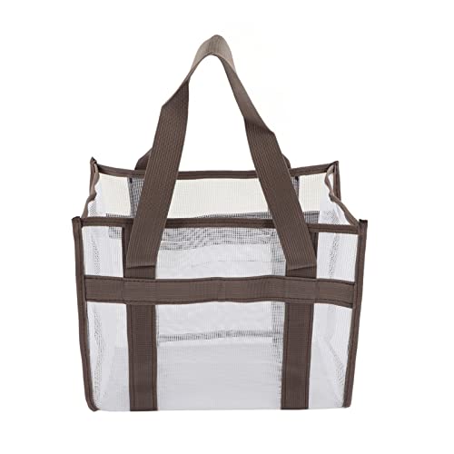 ANKROYU 190 3 Mesh-Tasche, Oxford-Stoff-Mesh-Strandtasche, tragbare Outdoor-Mesh-Tasche, Strand-Mesh-Sack mit großer Kapazität für den Strandpool im Freien (L) von ANKROYU