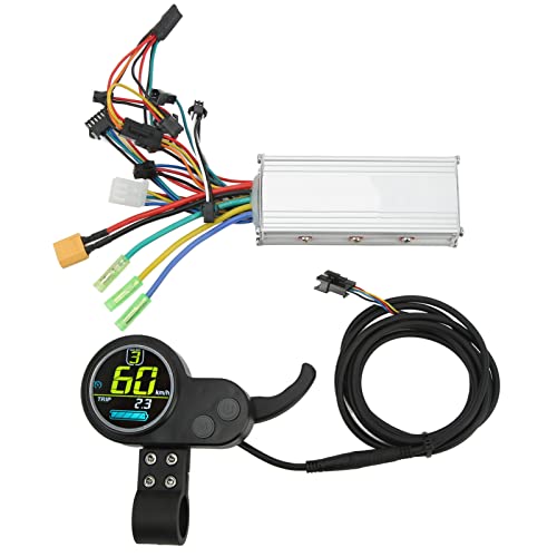 ANKROYU Bürstenloser Controller-Kit, Wärmeableitungs-Elektromotor-Controller aus Aluminiumlegierung, Ersatz-Brushless-Power-Controller-Kit mit ABS-LCD-Display, Daumengas-Kit von ANKROYU