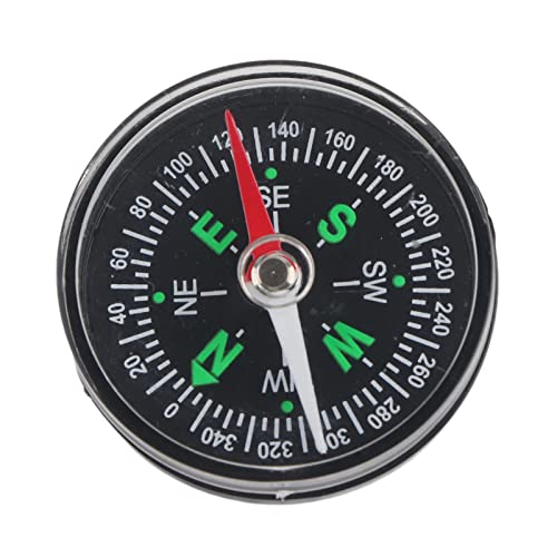 Mini-Kompass, Kleiner Knopf, Kunststoff-Überlebenskompass, Taschenkompass Für Camping, Wandern, Bootfahren von ANKROYU