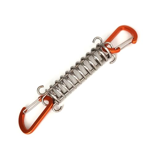 ANMITI 1/4/5/6/10Pcs Edelstahl Seil Schnalle Frühling Haken Schnalle Zelt Spanner Festen Haken Seil Schnalle Camping Werkzeuge von ANMITI