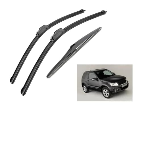 Auto Vorne Hinten Wischer Klingen Set für Suzuki Grand Vitara MK3 2006 2007 2008 2009 2010 2011 3 stück Windschutzscheibe Zurück wischer Auto Vorne Hinten Wischer Klingen Set für Suzuki Grand Vitara MK3 2006 2007 2008 2009 2010 2011 3 stück Windschutzscheibe Zurück wischer von ANWDRX