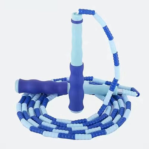 Springseil,Premium Springseil,Erwachsene Fitness Jump Rope - Indoor-/Outdoor-Sprungseil für Ausdauer,Bambus Jump Rope Spezialseil, 280 cm Verstellbares Bambus Jump Rope (Blau) von ANXJLEO
