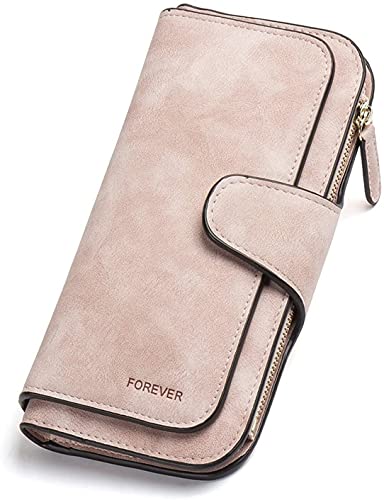 ANYWN Damen Vintage Geldbörse, Lange Portemonnaie mit Große Kapazität, Elegante und Süße Damen Geldbeutel Rosa ANYWN Damen Vintage Geldbörse, Lange Portemonnaie mit Große Kapazität, Elegante und Süße Damen Geldbeutel Rosa von ANYWN