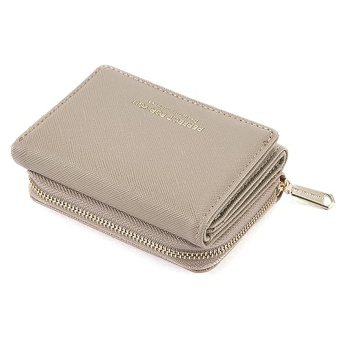 ANYWN Geldbörse Damen klein, Geldbeutel Damen klein, kleines Portemonnaie Damen, Geldtasche klein Damen mit Große Kapazität, Elegante und Süße Damen Geldbeutel mit Großes Münzfach Khaki ANYWN Geldbörse Damen klein, Geldbeutel Damen klein, kleines Portemonnaie Damen, Geldtasche klein Damen mit Große Kapazität, Elegante und Süße Damen Geldbeutel mit Großes Münzfach Khaki von ANYWN