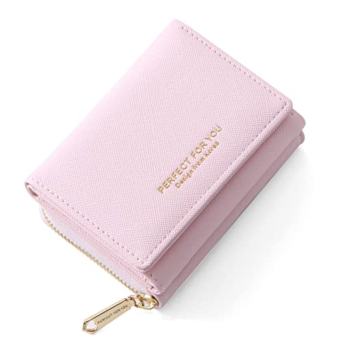 ANYWN Geldbörse Damen klein, Geldbeutel Damen klein, kleines Portemonnaie Damen, Geldtasche klein Damen mit Große Kapazität, Elegante und Süße Damen Geldbeutel mit Großes Münzfach Rosa ANYWN Geldbörse Damen klein, Geldbeutel Damen klein, kleines Portemonnaie Damen, Geldtasche klein Damen mit Große Kapazität, Elegante und Süße Damen Geldbeutel mit Großes Münzfach Rosa von ANYWN
