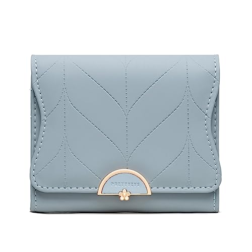 ANYWN Geldbörse Damen klein, Portemonnaie Damen klein viele fächer, Geldtasche klein Damen mit Große Kapazität, Elegante und Süße Damen Geldbeutel mit Münzfach A-HimmelBlau ANYWN Geldbörse Damen klein, Portemonnaie Damen klein viele fächer, Geldtasche klein Damen mit Große Kapazität, Elegante und Süße Damen Geldbeutel mit Münzfach A-HimmelBlau von ANYWN