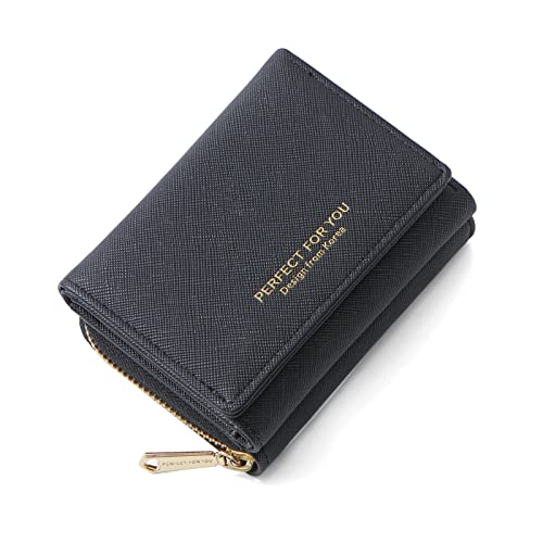 ANYWN Geldbörse Damen klein, Geldbeutel Damen klein, kleines Portemonnaie Damen, Geldtasche klein Damen mit Große Kapazität, Elegante und Süße Damen Geldbeutel mit Großes Münzfach Schwarz ANYWN Geldbörse Damen klein, Geldbeutel Damen klein, kleines Portemonnaie Damen, Geldtasche klein Damen mit Große Kapazität, Elegante und Süße Damen Geldbeutel mit Großes Münzfach Schwarz von ANYWN