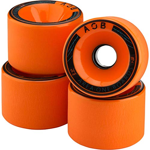 AOB Longboard Rollen, 78A, orange, One Sitze AOB Longboard Rollen, 78A, orange, One Sitze von AOB AREA·ONE·BOARDS