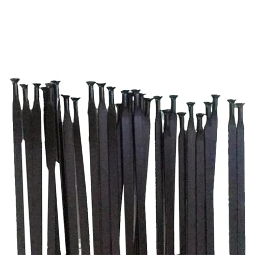 AOCRXL Fahrrad Speichen 10 stücke Speichen for Laufradsatz Speichen Rennrad Gerade Flache Speichen Mit Speichen Kappe Edelstahl Fahrrad Speichen(277mm 10pcs) von AOCRXL