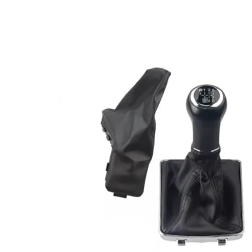 AODALYA 5/6 Geschwindigkeit Schalthebel Shift Stick Knob Boot Hand Bremse Boot Für Opel Astra 04-10 von AODALYA