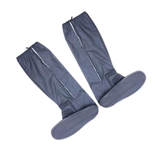 AOKWAWALIY 1 Paar wasserdichte Überschuhe Galoschen Overshoes Schutzüberzug für Schuhe shoewrap wasserdichte Regenjacken Schuhschutzhüllen rutschfeste Überschuhe tragbare Überschuhe PVC Black von AOKWAWALIY