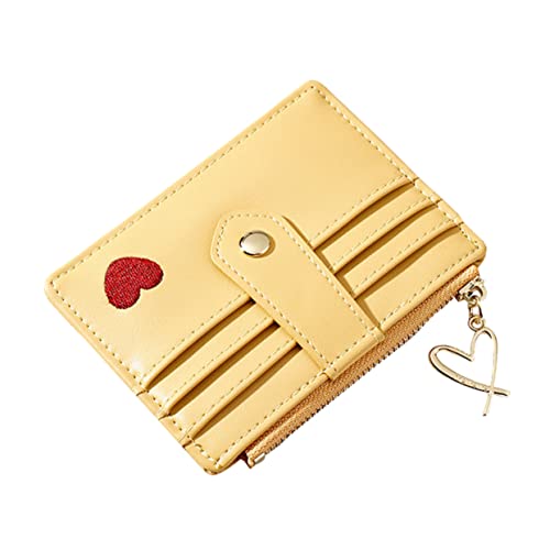 AOKWAWALIY 1stk Einfache Handtasche Kleine Tragetasche Damenhandtaschen Tragetasche Für Damen Schlüsselanhänger-geldbörse Damen Geldbörse Damen Clutch Geldbörse Kartentasche Yellow von AOKWAWALIY