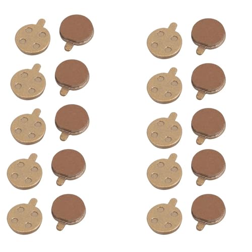 AOLUOER 10/20 Paar Bremsbeläge for X//i//a//o//m//i M365 Pro/Pro 2 ElektrorollerBremsbeläge Hinterrad Bremsscheibe Reibungsplatten Pads Teile(10pair Gold) von AOLUOER