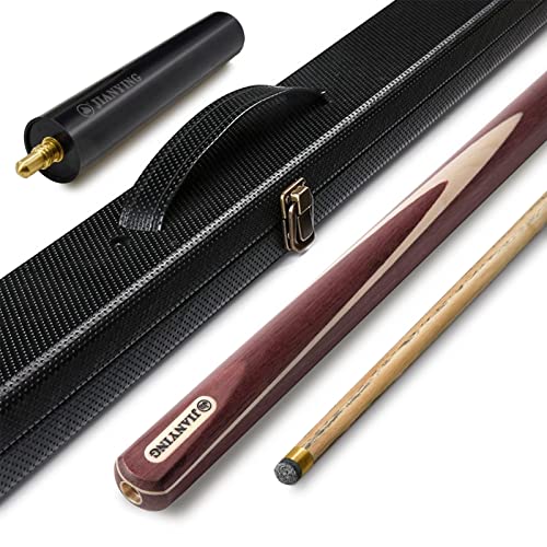 AONETIGER Billard Queue 145cm Eschenholz 3 Teilig Spitzen 10mm Mit Zubehör Verlängerung Tasche/Koffer Set Zu Wählen 57" Profi Snooker Pool Cue Sticks von AONETIGER