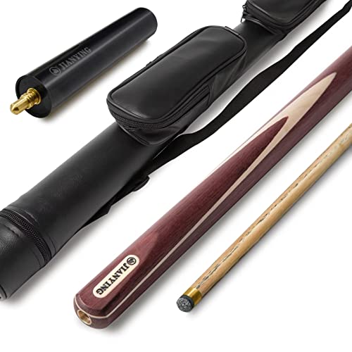 AONETIGER Billard Queue 145cm Eschenholz 3 Teilig Spitzen 10mm Mit Zubehör Verlängerung Tasche/Koffer Set Zu Wählen 57" Profi Snooker Pool Cue Sticks von AONETIGER