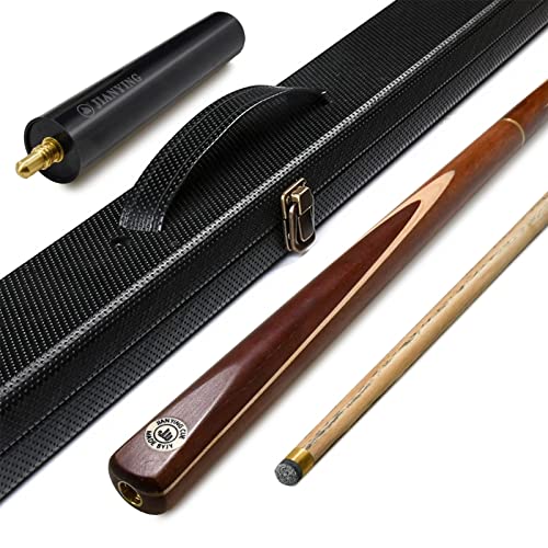 AONETIGER Billard Queue 145cm Eschenholz 3 Teilig Spitzen 10mm Mit Zubehör Verlängerung Tasche/Koffer Set Zu Wählen 57" Profi Snooker Pool Cue Sticks von AONETIGER