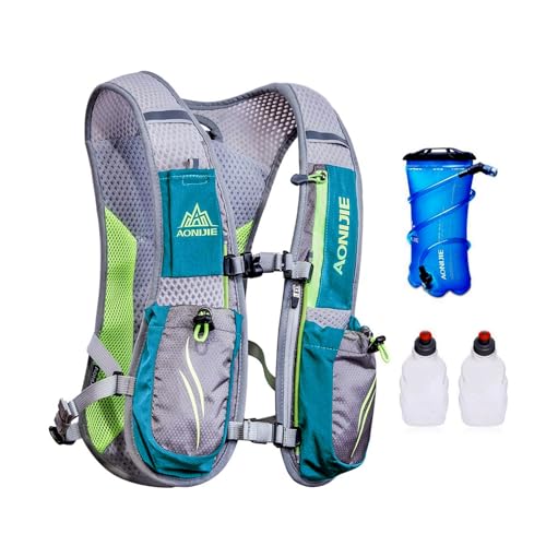 Aonijie Hydration Packs 5,5L Trail Running Weste mit 2L Blase Reservoir Marathoner Hydro Rucksack Hellgrün Aonijie Hydration Packs 5,5L Trail Running Weste mit 2L Blase Reservoir Marathoner Hydro Rucksack Hellgrün von AONIJIE
