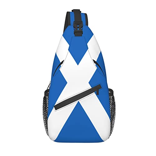 Schottland-Flaggen-Sling-Rucksack, Crossbody-Brusttasche, Tagesrucksack für Wanderreisen von AOOEDM