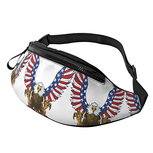 Bauchtasche für Damen Herren Usa Flag Wing Eagle Reißverschluss Gürteltasche Geldbörse Walking The Dog Wallet Bag Bauchtasche für Damen Herren Usa Flag Wing Eagle Reißverschluss Gürteltasche Geldbörse Walking The Dog Wallet Bag von AOOEDM