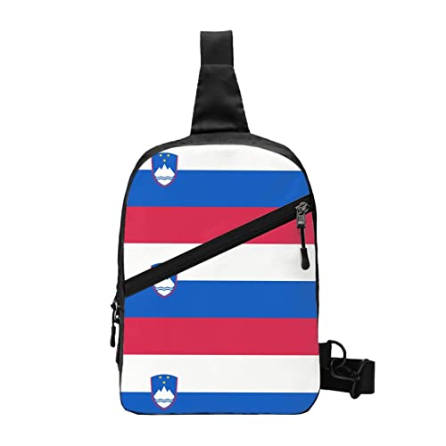 Flag of Slovenia Sling Backpack Faltbare Brusttasche Crossbody Shoulder Daypack von AOOEDM