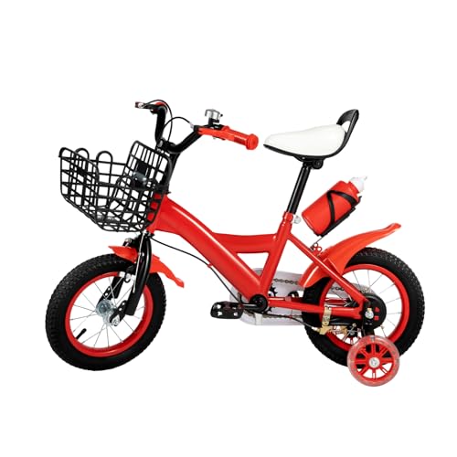 AOOUNGM 12 Zoll Kinderfahrrad,Fahrrad Kinderrad mit Stützräder,Kinderfahrrad ab 3 Jahren,Fahrrad Tragfähigkeit 88.18 lbs,Kinderfahrrad für Jungen & Mädchen (Rot) von AOOUNGM