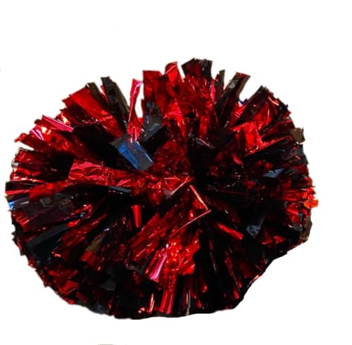 AOPANDA Metallic-Pompons, Cheerleading mit Taktstockgriff, Cheerleading-Pompons für Kinder und Erwachsene, Teamsport, Geist, Party, Anfeuern, 2 Stück von AOPANDA