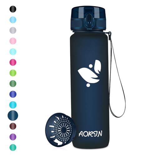 AORIN Trinkflasche - 750ml - Wasserflasche BPA-Frei & Tritan Auslaufsicher Sportflasche, Erwachsene,Trinkflasche Kinder, Fitness,Laufen,Yoga,Fahrrad,Outdoor von AORIN