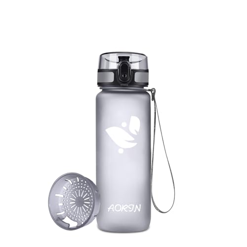 AORIN Trinkflasche - 500ml - Wasserflasche BPA-Frei & Tritan Auslaufsicher Sportflasche, Erwachsene,Trinkflasche Kinder, Fitness,Laufen,Yoga,Fahrrad,Outdoor von AORIN