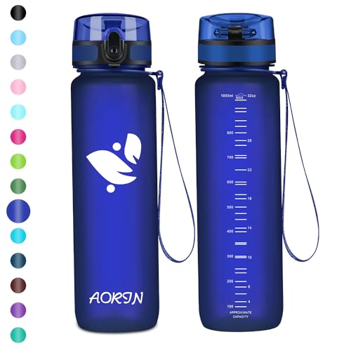 AORIN Trinkflasche - 350ml - Wasserflasche BPA-Frei & Tritan Auslaufsicher Sportflasche, Erwachsene,Trinkflasche Kinder, Fitness,Laufen,Yoga,Fahrrad,Outdoor von AORIN