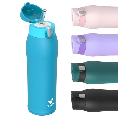 AORIN Trinkflasche - 750ml - 18/8 Edelstahl Wasserflasche Auslaufsicher -Trinkflasche mit Strohhalm BPA-Frei | Schule, Sport, Wasser, Fahrrad AORIN Trinkflasche - 750ml - 18/8 Edelstahl Wasserflasche Auslaufsicher -Trinkflasche mit Strohhalm BPA-Frei | Schule, Sport, Wasser, Fahrrad von AORIN