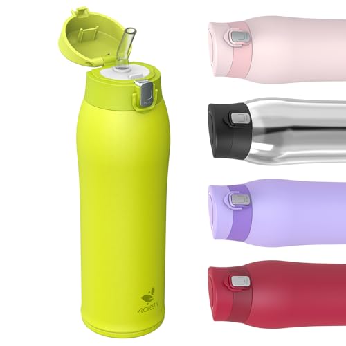 AORIN Trinkflasche - 750ml - 18/8 Edelstahl Wasserflasche Auslaufsicher -Trinkflasche mit Strohhalm BPA-Frei | Schule, Sport, Wasser, Fahrrad AORIN Trinkflasche - 750ml - 18/8 Edelstahl Wasserflasche Auslaufsicher -Trinkflasche mit Strohhalm BPA-Frei | Schule, Sport, Wasser, Fahrrad von AORIN