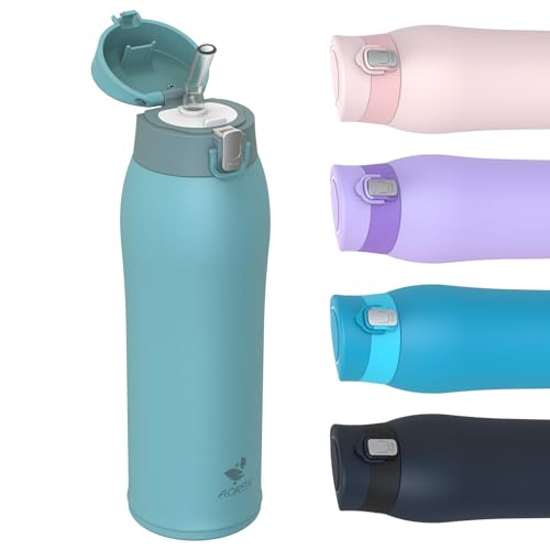 AORIN Trinkflasche - 750ml - 18/8 Edelstahl Wasserflasche Auslaufsicher -Trinkflasche mit Strohhalm BPA-Frei | Schule, Sport, Wasser, Fahrrad AORIN Trinkflasche - 750ml - 18/8 Edelstahl Wasserflasche Auslaufsicher -Trinkflasche mit Strohhalm BPA-Frei | Schule, Sport, Wasser, Fahrrad von AORIN