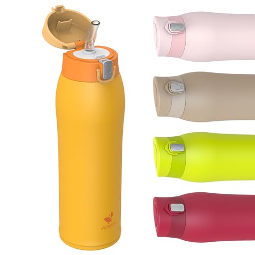 AORIN Trinkflasche - 750ml - 18/8 Edelstahl Wasserflasche Auslaufsicher -Trinkflasche mit Strohhalm BPA-Frei | Schule, Sport, Wasser, Fahrrad AORIN Trinkflasche - 750ml - 18/8 Edelstahl Wasserflasche Auslaufsicher -Trinkflasche mit Strohhalm BPA-Frei | Schule, Sport, Wasser, Fahrrad von AORIN