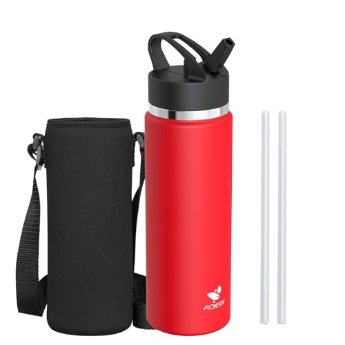 AORIN Trinkflasche Edelstahl, 750ml Auslaufsichere Wasserflasche mit Strohhalm, BPA-Frei Trinkflasche Kinder, Vakuumisolierte Thermoskanne für Sport, Schule, Fitness, Outdoor AORIN Trinkflasche Edelstahl, 750ml Auslaufsichere Wasserflasche mit Strohhalm, BPA-Frei Trinkflasche Kinder, Vakuumisolierte Thermoskanne für Sport, Schule, Fitness, Outdoor von AORIN
