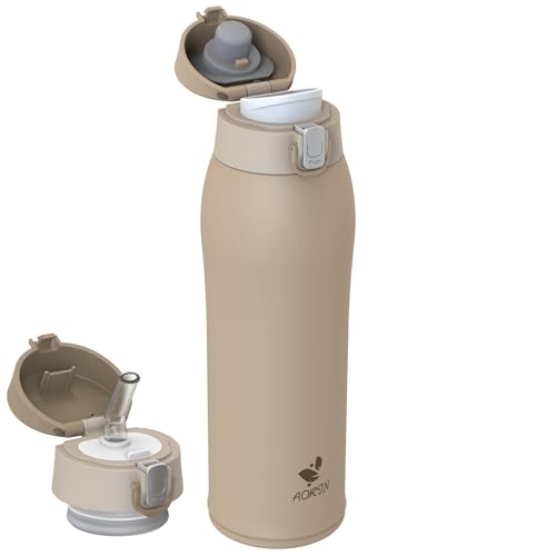 AORIN Trinkflasche Edelstahl 18/8, 750ml, Auslaufsicher Thermoskanne Isolierflasche Doppelwandig, BPA-Frei Sportflasche, Trinkflaschen für Sport, Schule, Outdoor AORIN Trinkflasche Edelstahl 18/8, 750ml, Auslaufsicher Thermoskanne Isolierflasche Doppelwandig, BPA-Frei Sportflasche, Trinkflaschen für Sport, Schule, Outdoor von AORIN