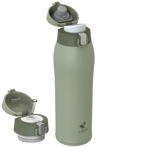 AORIN Trinkflasche Edelstahl 18/8, 750ml, Auslaufsicher Thermoskanne Isolierflasche Doppelwandig, BPA-Frei Sportflasche, Trinkflaschen für Sport, Schule, Outdoor AORIN Trinkflasche Edelstahl 18/8, 750ml, Auslaufsicher Thermoskanne Isolierflasche Doppelwandig, BPA-Frei Sportflasche, Trinkflaschen für Sport, Schule, Outdoor von AORIN