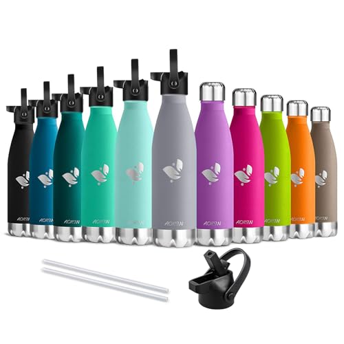 AORIN Vakuum-Isolierte Trinkflasche - 500ml - Wasserflasche BPA-Frei,24 H Kühlen & 12 H Warmhalten, Ideale Thermosflasche für Kinder, Schule, Sport, Outdoor, Fahrrad, Fitness AORIN Vakuum-Isolierte Trinkflasche - 500ml - Wasserflasche BPA-Frei,24 H Kühlen & 12 H Warmhalten, Ideale Thermosflasche für Kinder, Schule, Sport, Outdoor, Fahrrad, Fitness von AORIN