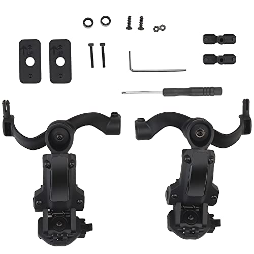 Multi-Angle Rotation Helmet Rail Adapter, Shooting Headset Bracket Kit for Tactical Headset Fit OPS Core ARC and Team Wendy M-LOK Rail Multi-Angle Rotation Helmet Rail Adapter, Shooting Headset Bracket Kit for Tactical Headset Fit OPS Core ARC and Team Wendy M-LOK Rail von AOTUMUT