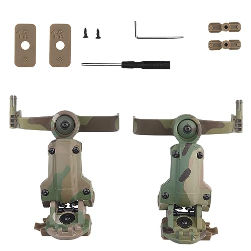 AOTUMUT Taktischer Helm ARC Schienenadapter, Drehbare Kopfhörerhalterung für COMTAC 3 Headsets OPS Core ARC und Team Wendy M-LOK Schiene AOTUMUT Taktischer Helm ARC Schienenadapter, Drehbare Kopfhörerhalterung für COMTAC 3 Headsets OPS Core ARC und Team Wendy M-LOK Schiene von AOTUMUT