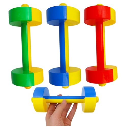 AOpghY 3 PCs Baby Dumbbell Toy Mini Mini 7.8x3in Kunststoff Hand Kinder Gewicht Set für Fitness -Training lustige Sportspielzeug für Kleinkinder Freien Sport und Fitnessprodukte von AOpghY